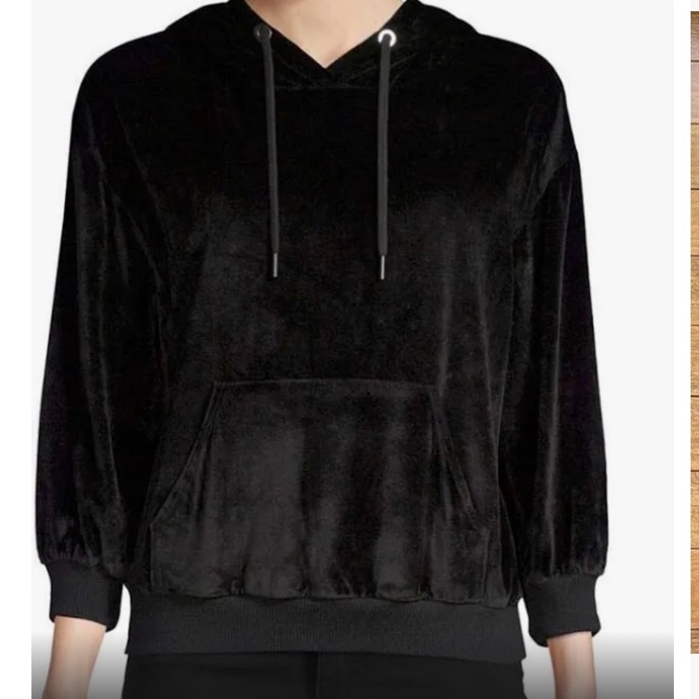 Oversized Velvet Hoodie